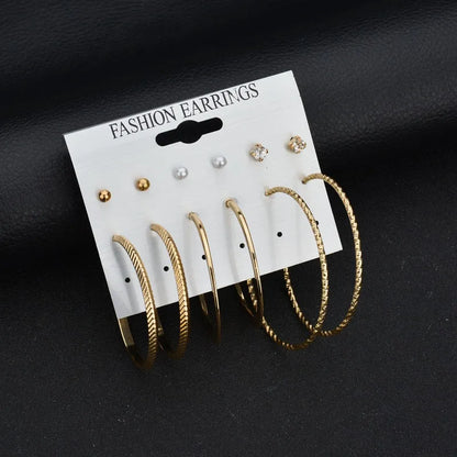Modyle 2021 New Fashion White Simulated Pearl Stud Earrings for Women Jewelry Accessories