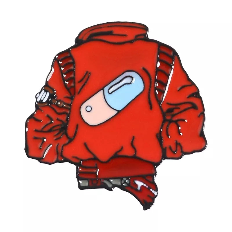 Pill Eyeliner Tongue Lips Enamel Pins Twisted Clock Girl Brooches Denim Shirt Lapel Pin Bag Punk Cool Jewelry for Friends