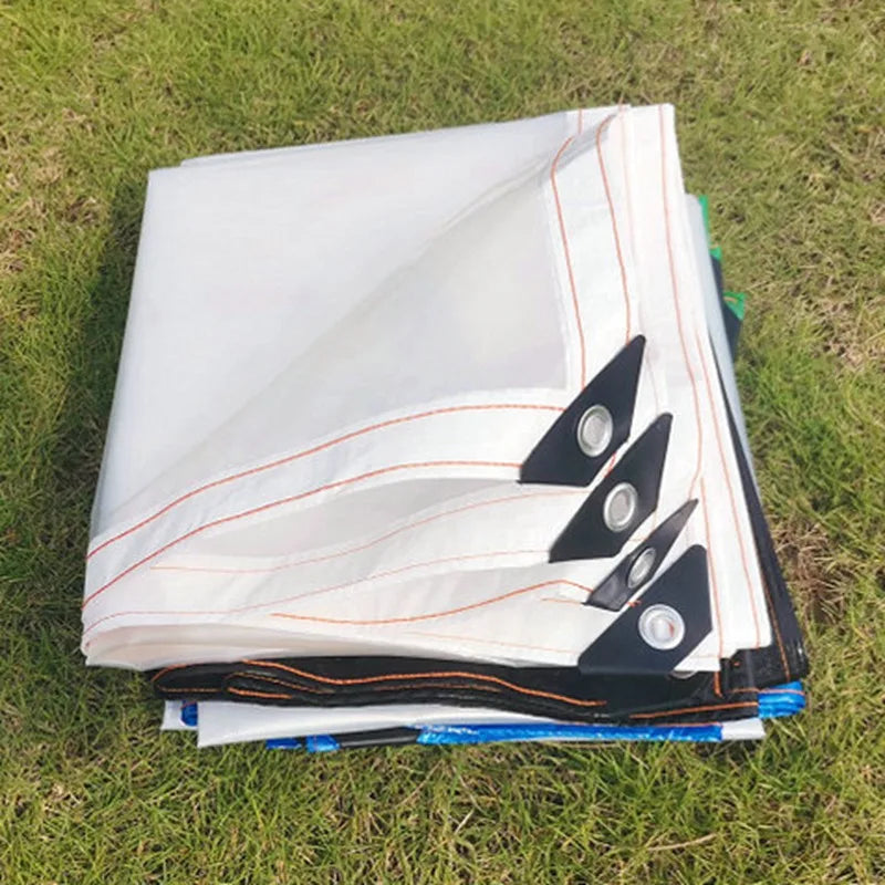 0.1mm Transparent PE Tarpaulin Film Rainproof Tarp Garden Succulent Plants Cover Shelter Home Garden Furniture Rain Cover