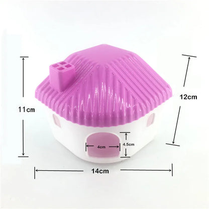 Colorful Mountable Pet Dog Hamster Guinea Pig House Cage Plastic Cute Small Pet Bedroom House Toy Casa Para Hamster House