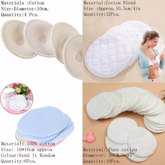 4/6/10/12pcs Washable Breathable Absorbency Breast Pads Anti-Overflow Maternity Nursing Pad Baby Feeding Breastfeeding Mom