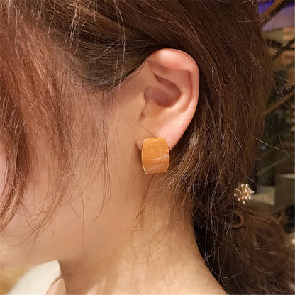 Tide Contracted Temperament Fair Maiden Lasting Appeal Earring Fashionable Girl Metal Is Delicate Earring Geometric Quality Deco