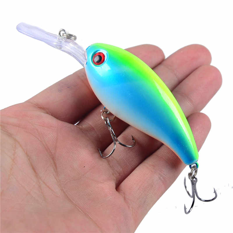 1pcs Crank Fishing Lure Artificial Hard Baits 10cm/15g Crankbait Jerkbait Wobbler Fishing Tackle Good Treble Hooks Tackle
