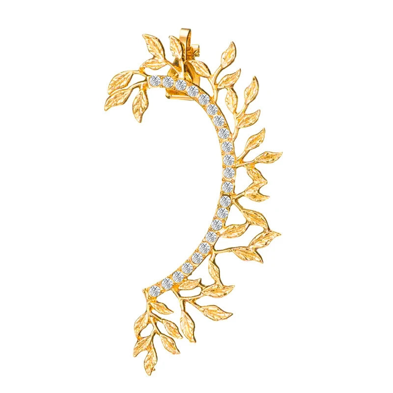 Modyle 2019 New Fashion Elegant Vintage Punk Gothic Crystal Rhinestone Ear Cuff Wrap Stud Clip Earrings