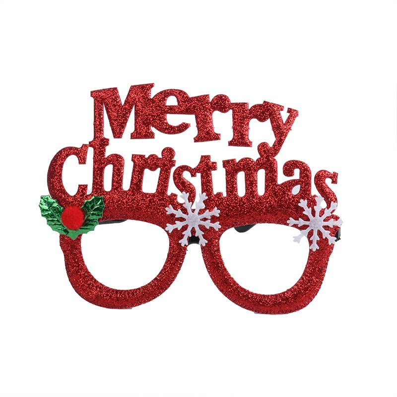 Christmas Decorations 2024 Christmas Glasses Frame Kids Santa Snowman Glasses Christmas Xmas Decor 2024 New Year Noel