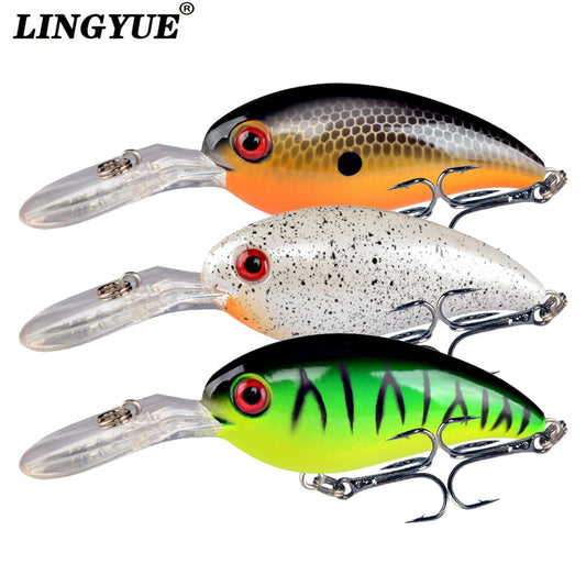 1pcs Crank Fishing Lure Artificial Hard Baits 10cm/15g Crankbait Jerkbait Wobbler Fishing Tackle Good Treble Hooks Tackle