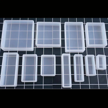 1PC Cube Cuboid Pendant DIY Necklace Jewelry Mold Pendants Crystal Scale Jewelry Resin Molds for Jewelry Making Tool
