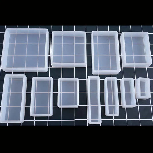 1PC Cube Cuboid Pendant DIY Necklace Jewelry Mold Pendants Crystal Scale Jewelry Resin Molds for Jewelry Making Tool
