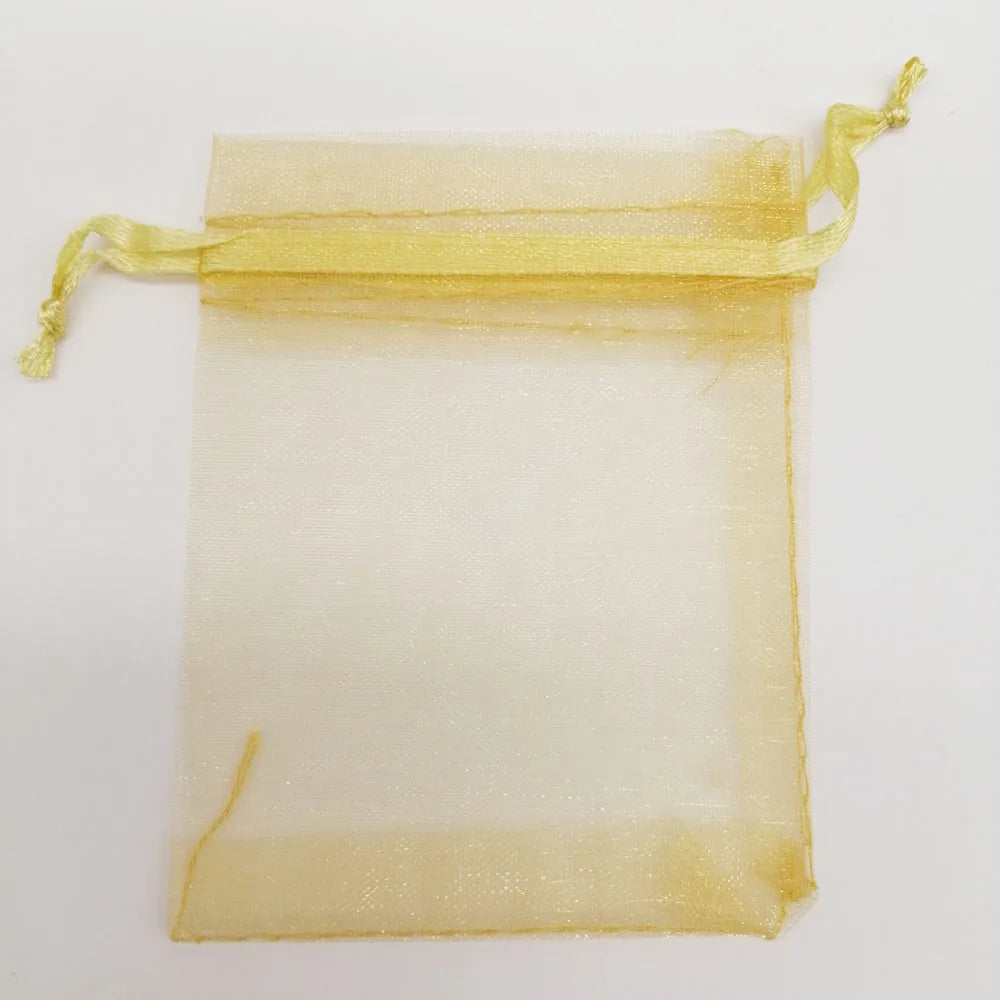 100pcs/Lot 5x7/7x9/10x15cm Organza Jewelry Bags Pouch Organza Drawstring Bag Jewelry Packaging for Jewelry Pouches Jewellery Bag