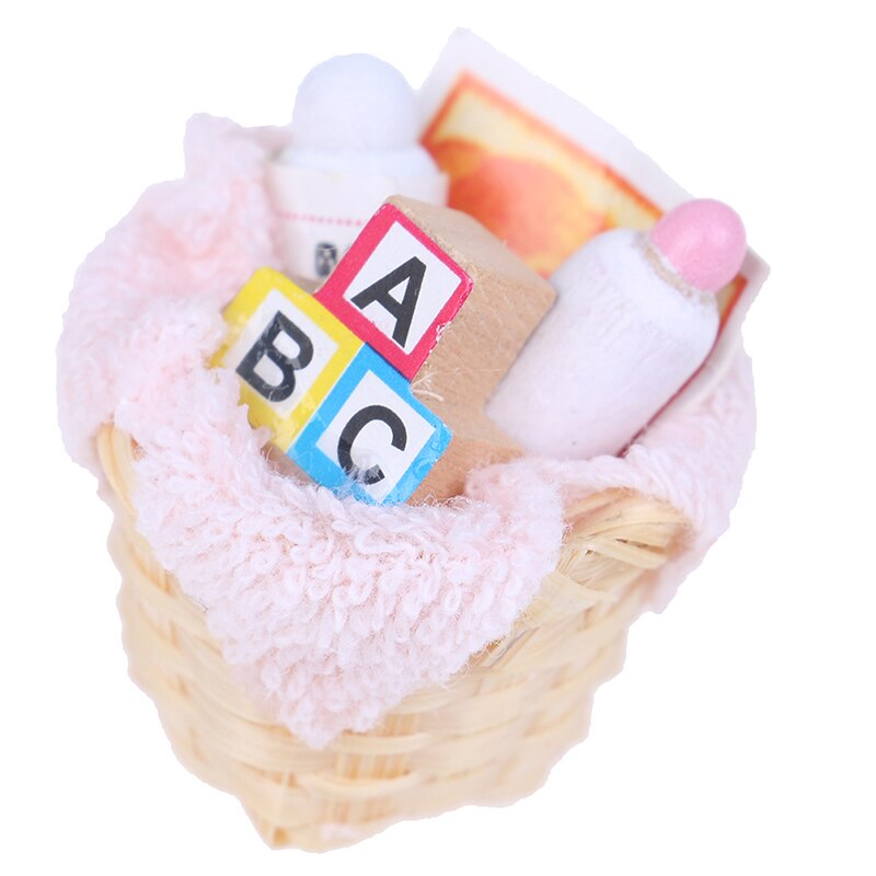 Towel Rack Shower Faucet Tissue Toothbrush Toothpaste Cup Baskets Hair Dryer 1/12 DIY Dollhouse Bathroom Furniture Accessories