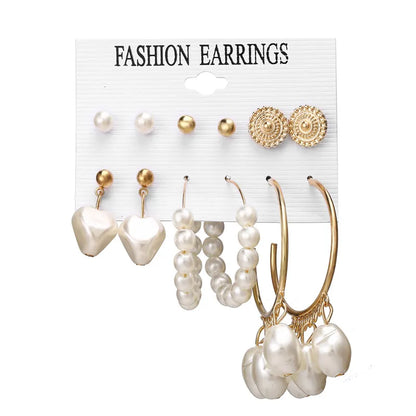 17KM Vintage Tassel Acrylic Earrings for Women Bohemian Earrings Set Big Dangle Drop Earring 2020 Brincos Female Jewelry