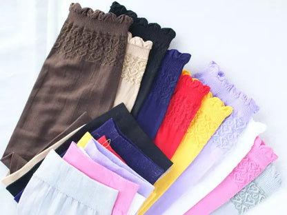 Islamic Muslim Sleeves Gloves Arm Cover Hijab Stretchy Fabric Arab Sleeves New Elastic Sun Protection Arm Warmer Middle East