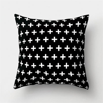 45x45cm Black White Geometric Cushion Cover Car Pillowcase Sofa Cushions Decorative Pillowcover Home Decor Pillow Cases