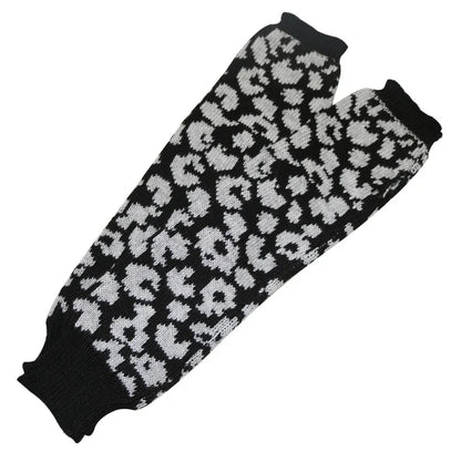 Sparsil Women Winter Arm Warmers Cashmere Fingerless Long Gloves Solid Warm Mittens Elbow Thread Knitted Sleeves 50cm Glove