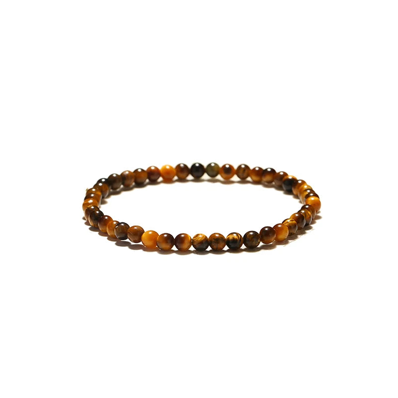 Minimalist 4/6/8/10/12mm 100% Tiger Eyes Beads Bracelet Natural Stone Braslet Accessories Jewelry Pulseras