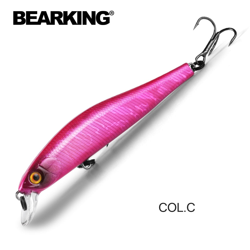 BEARKING 9cm 10g Hot Fishing Gear Shone SP Lures Minnow Crank ,Tungsten Magnet Weight System Wobbler Bait Isca Artificial