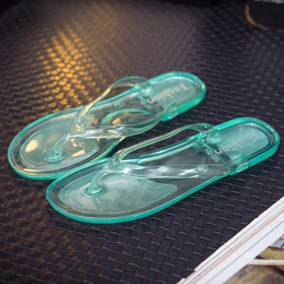 LCIZRONG Cartoon 13 Styles Women Jelly Flip Flops 36-41 Size Beach Flat Slippers Fashion Fruit Transparent Animal Creative Shoes