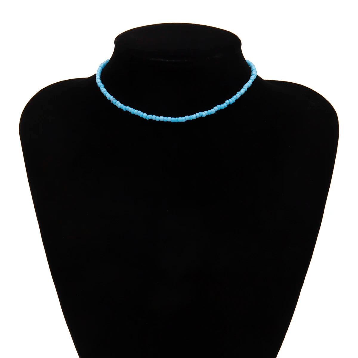 Separable 2 Layered White/Black Beads Necklaces Korean Small Beaded Conch Acrylic Shell Choker Necklace for Women Fashion Collar
