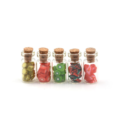 1/2/4/5pcs 1:12 Dollhouse Miniature Food Snacks Glass Jars Candy Bar Food Jar Kitchen Decoration Dolls Accessories Children Toys