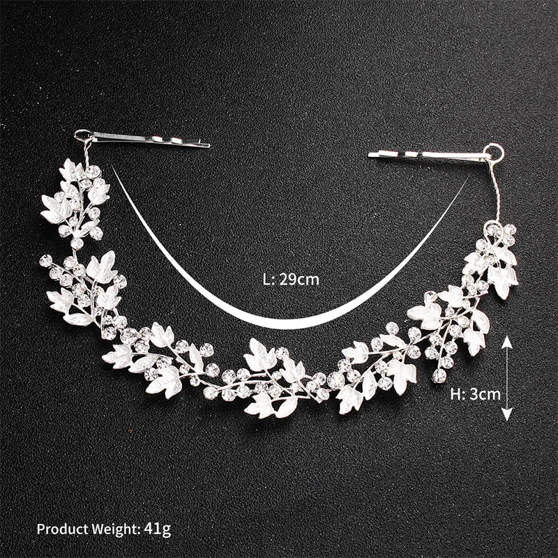 Miallo Classic Crystal Wedding Hair Vine Bridal Hair Jewelry Accessories Headpieces Women Headbands Princess Tiaras and Crowns