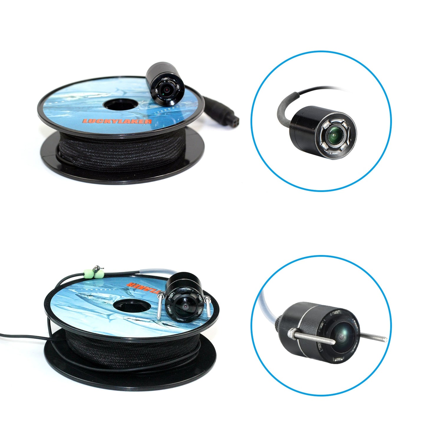 LUCKY Underwater Fish Finder  Fishing Camera Ice Fishing Night Vision Camera 4.3" LCD Monitor Sport Video Camera Underwater