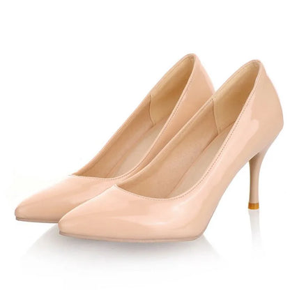 Plus Big Size 34-47 Shoes Woman 2017 New Arrival Wedding Ladies High Heel Fashion Sweet Dress Pointed Toe Women Pumps A-3