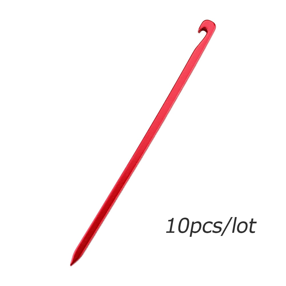 10pcs Shinetrip 7001 Aviation Aluminum Alloy Tent Pegs Ultralight Square Nail Camping Garden Stakes Hook 16cm