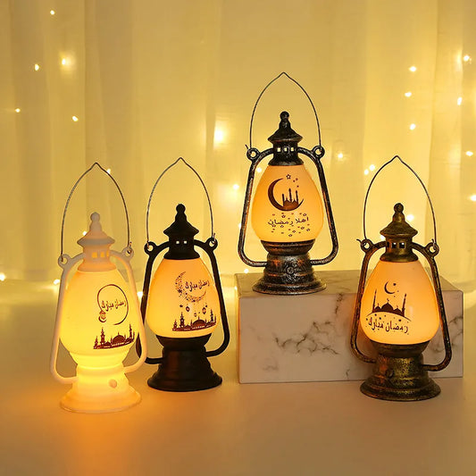 EID Mubarak LED Wind Lights Ramadan Decoration for Islamic Muslim Home Festival Party Decor Ramadan Kareem Eid Al Adha