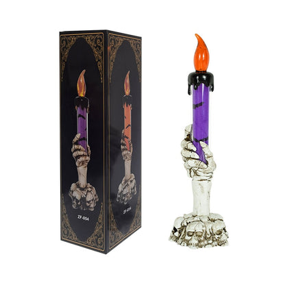 Halloween Led Candle Light Skeleton Ghost Hand Light Horror Props Halloween Party Decoration Supplies Kids Toy