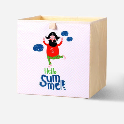 2020 Cartoon Toy Storage Box  Folding Storage Bins Wardrobe Drawer Organizer Clothes Storage Basket Kids Toys Organizer