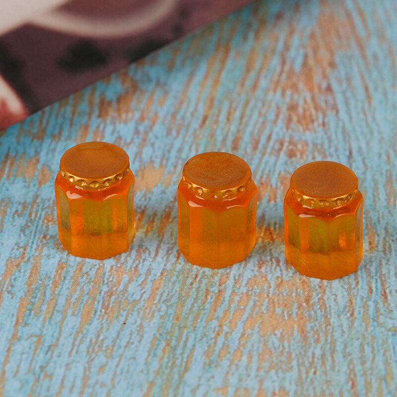 1/2/4/5pcs 1:12 Dollhouse Miniature Food Snacks Glass Jars Candy Bar Food Jar Kitchen Decoration Dolls Accessories Children Toys