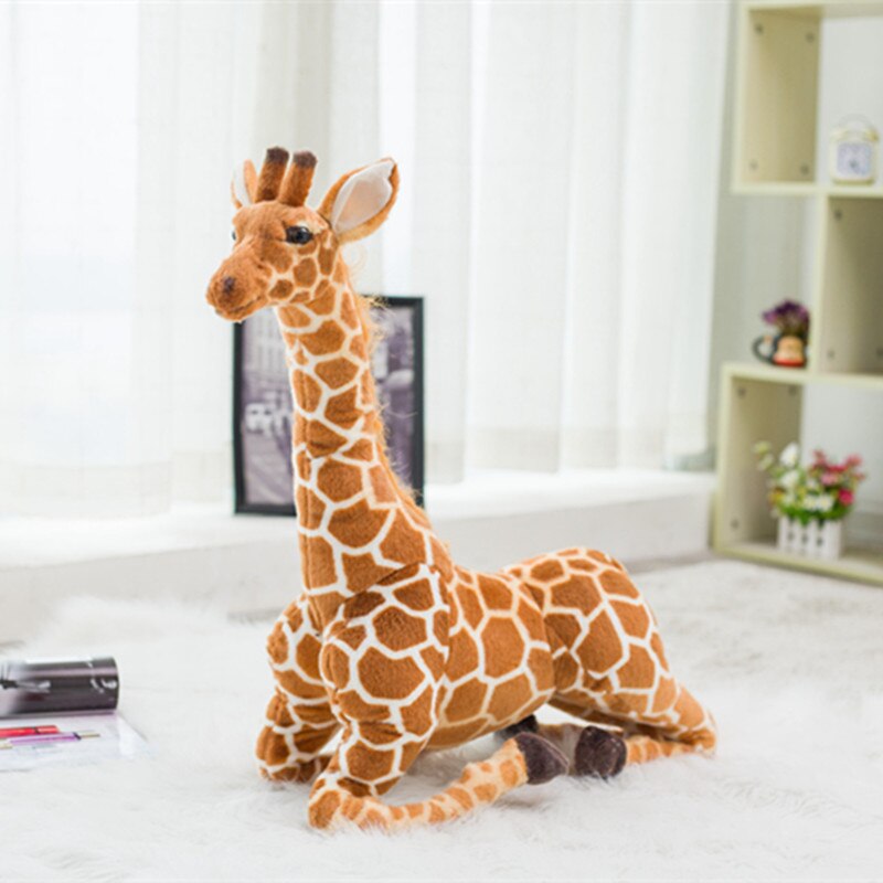 Huge Real Life Giraffe Plush Toys Cute Stuffed Animal Dolls Soft Simulation Giraffe Doll Birthday Kids Toy Bedroom Decor
