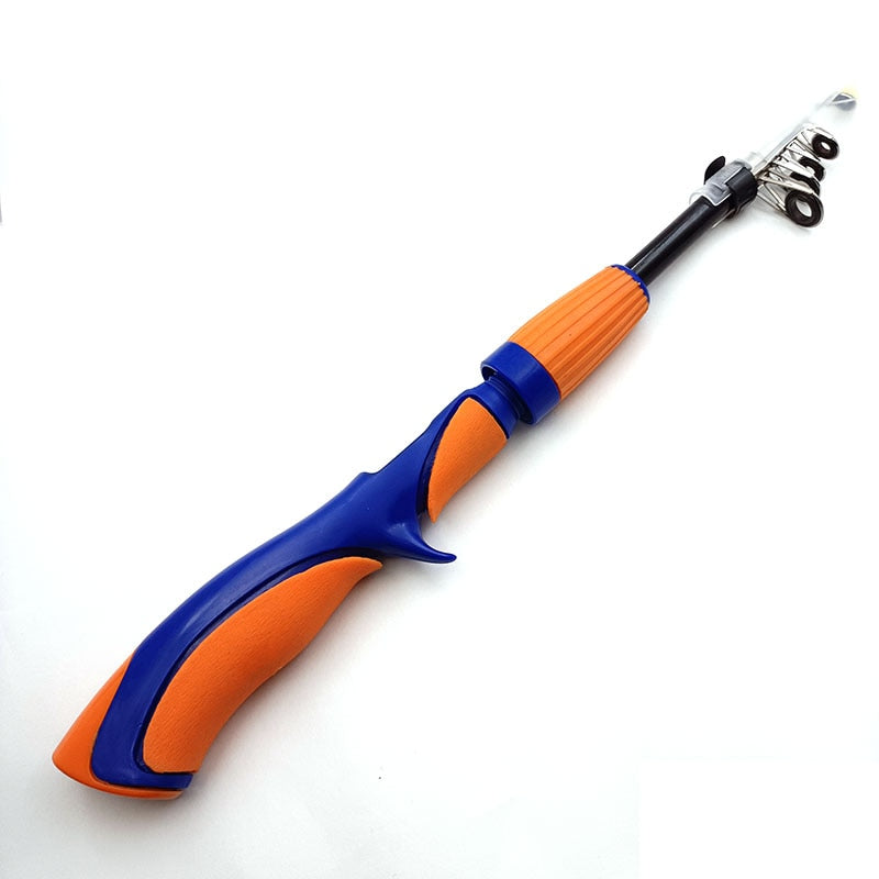 Carbon Fiber Rod Superhard Boat Ice Fly Lure Fishing Rod With High Quality Fishing Reel Fishing Tackle Set De Pesca 1.4m Length