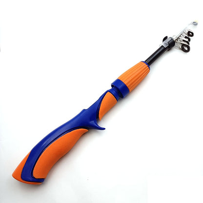 Carbon Fiber Rod Superhard Boat Ice Fly Lure Fishing Rod With High Quality Fishing Reel Fishing Tackle Set De Pesca 1.4m Length