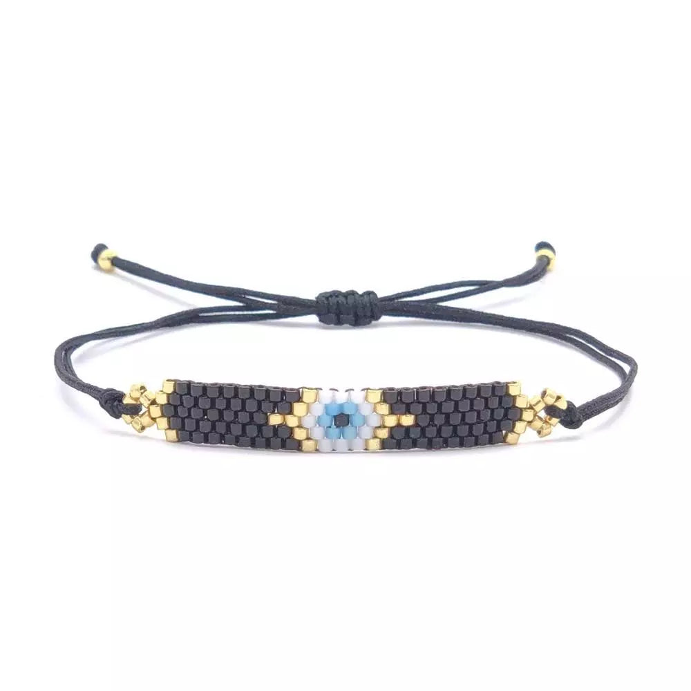 Go2boho Turkish Eye Bracelet Miyuki Evil Eye Bracelets for Women Pulseras Jewelry Handmade Beads Woven Jewellery