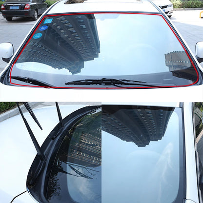 2Meter Car Window Sealant Rubber Sticker Sunroof Triangular Window Sealed Strip Seal Trim for Auto Vehicle Front Rear Windshield