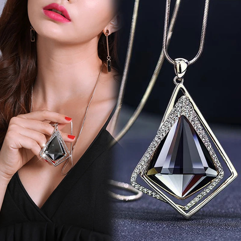 Long Necklaces & Pendants for Women Maxi Collier Femme Geometric Chain Fashion Necklace Statement Colar Accessories Jewelry 2022