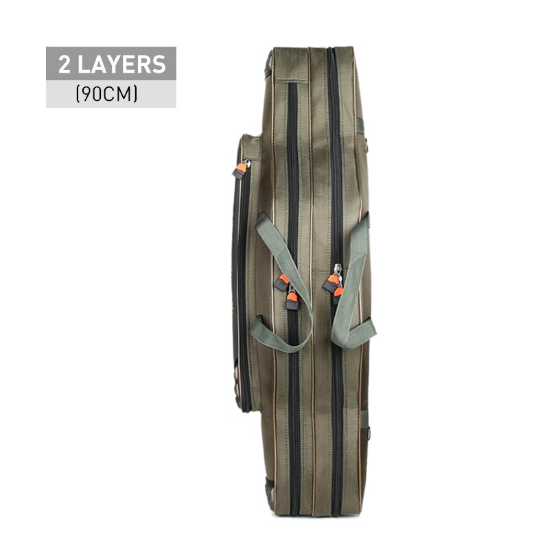 Portable Multifunction Fishing Bag Pesca Canvas 80/90/100/120cm Fishing Rod 3 Layer 4 Layer Travel Carry Case Pesca XA49G