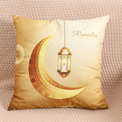 EID Mubarak Cushion Cover Ramadan Decoration for Home Ramadan Kareem Mubarak Muslim Islamic Party Supplies EID Pillowcase