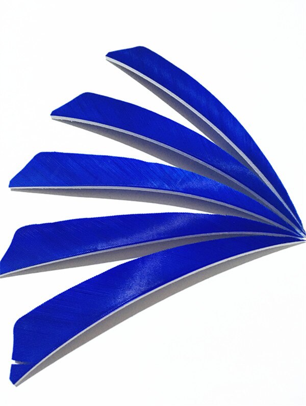50 Pcs 5 Inch 9 Colors  Shield Turkey Feathers Arrow Feather Fletching for Any Wooden & Bamboo Arrow for Archery Hunting