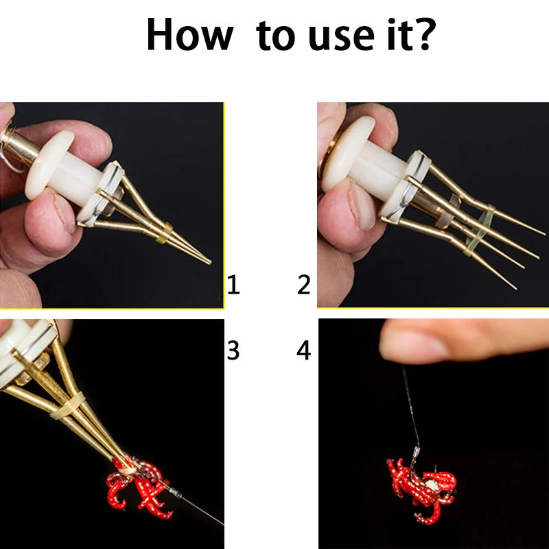 Earthworm Bloodworm Clip Bait Clip Earthworm Clip Fishing Tackle Fishing Tools Fishing Baits Box