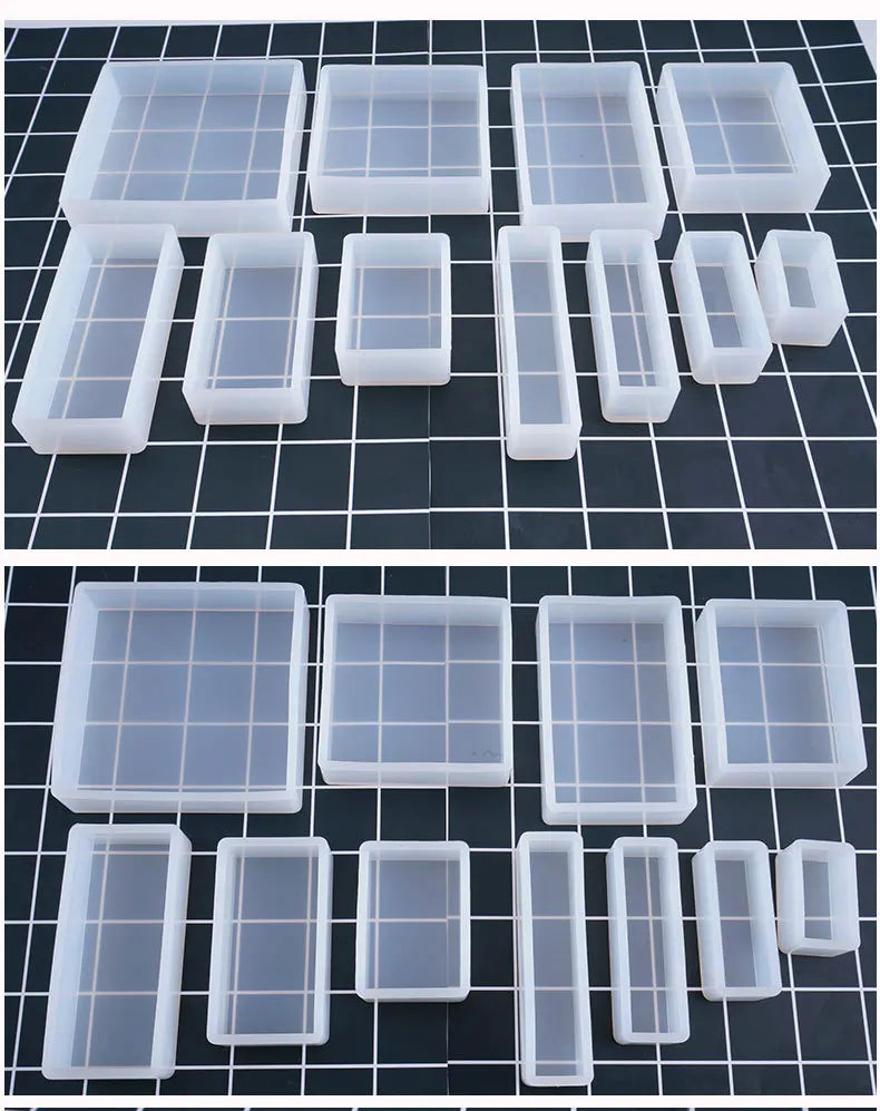 1PC Cube Cuboid Pendant DIY Necklace Jewelry Mold Pendants Crystal Scale Jewelry Resin Molds for Jewelry Making Tool