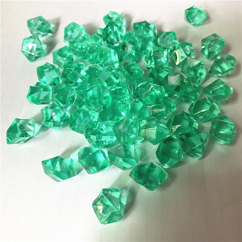 50PCS 14*11mm Acrylic Transparent Pawn Irregular Diamond Stone Chessman Game Pieces for Board Games Accessories 22 Colors