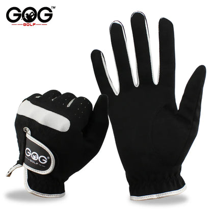 1 Pcs Mens Golf Glove Micro Soft Fiber Color Black Golf Gloves Men Left/Right Hand Non-Slip Drop Ship
