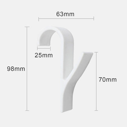 Kitchen Bathroom Hanger Clips Storage Racks White Clear Hanger Heated Towel Radi