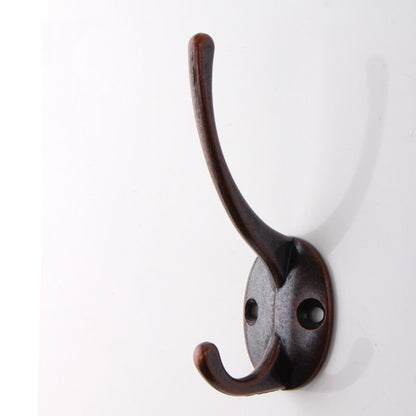 KAK 5pcs/Lot Zinc Alloy Bronze Clothes Hangers Wall Hooks Coat Bag Hat Hanging Hooks Bathroom Kitchen Anitque Racks With Screws