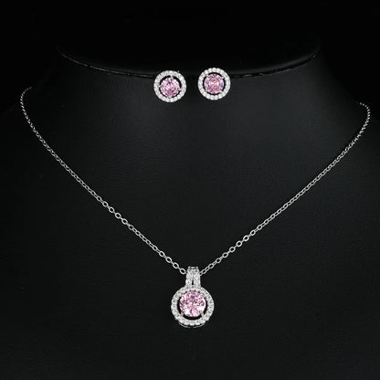 Nigerian Water Drop Cubic Zirconia Wedding Jewelry Sets Inlay Luxury Crystal Bridal Jewelry Set for Bridesmaids AS099