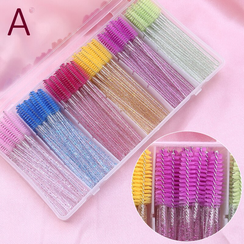 Eyelash Extension Set With Box Lashes Micro Brush Tape Glue Ring Eye Pad Disposable Mascara Applicator Eyelashes Tool