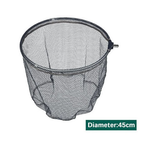 Hand Net Head Aluminum Alloy 8mm Screw Folding Dip Net 35/40/45cm Gluing Net Outdoor Fishing Net Tool Accessories