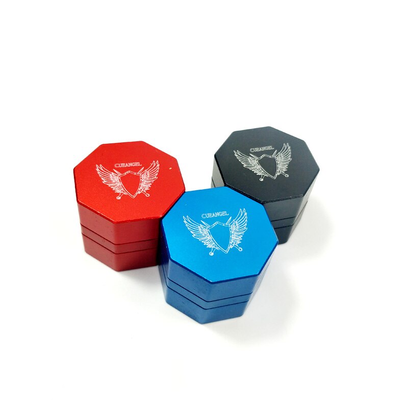 2019 Latest Cueangel Splicing Magnetic Billiards Pool Chalk Holders With Predator Chalks 3colors Hexagon Chalk Cases With Magnet